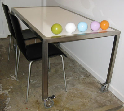 stainless table